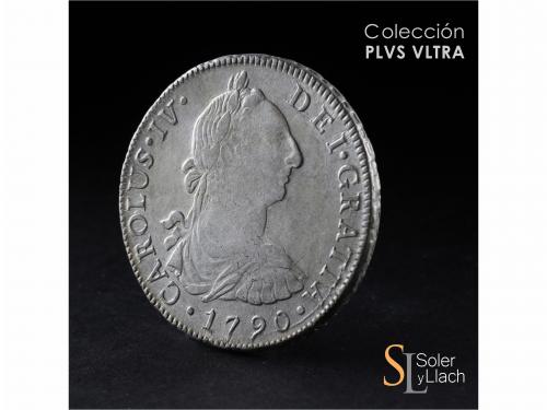 CARLOS IV. 8 Reales. 1790. LIMA. I.J. 26,67 grs. Busto de Ca