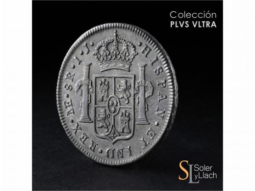 CARLOS IV. 8 Reales. 1793. LIMA. I.J. 26,96 grs. Restos de b