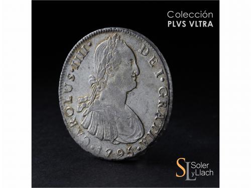 CARLOS IV. 8 Reales. 1795. LIMA. I.J. 26,55 grs. Acuñación a