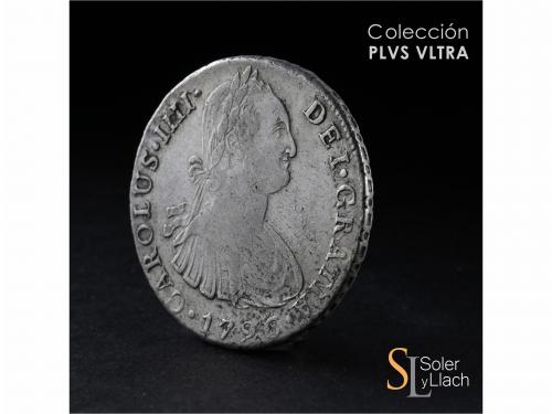CARLOS IV. 8 Reales. 1796. LIMA. I.J. 26,53 grs. Error en le