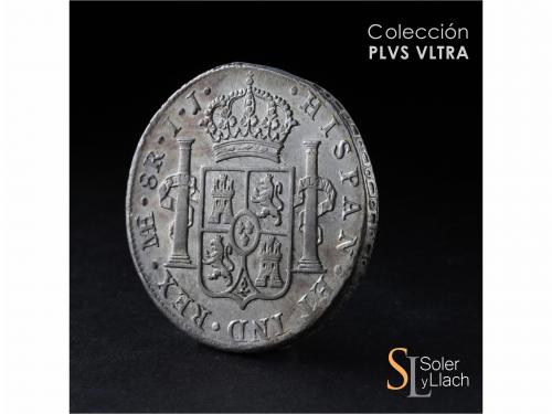 CARLOS IV. 8 Reales. 1803. LIMA. I.J. 26,79 grs. Cuño ligera