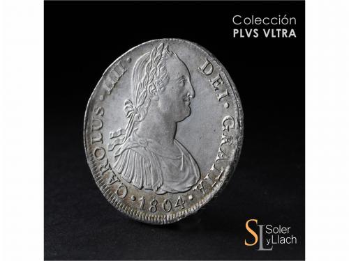 CARLOS IV. 8 Reales. 1804. LIMA. J.P. 26,91 grs. Cordoncillo