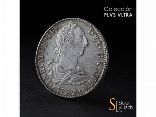 CARLOS IV. 8 Reales. 1789. MÉXICO. F.M. 26,98 grs. Busto de 