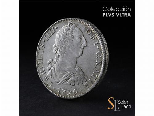 CARLOS IV. 8 Reales. 1790. MÉXICO. F.M. 26,94 grs. Busto de 