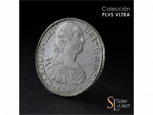 CARLOS IV. 8 Reales. 1791. MÉXICO. F.M. 26,97 grs. Cuño algo