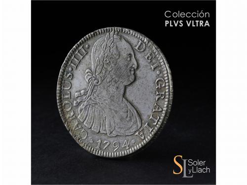 CARLOS IV. 8 Reales. 1794. MÉXICO. F.M. 26,71 grs. Acuñación