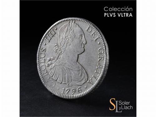CARLOS IV. 8 Reales. 1796. MÉXICO. F.M. 26,93 grs. Pequeña z