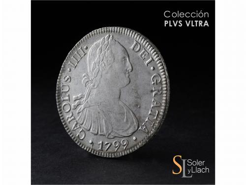 CARLOS IV. 8 Reales. 1799. MÉXICO. F.M. 26,97 grs. Cuño leve