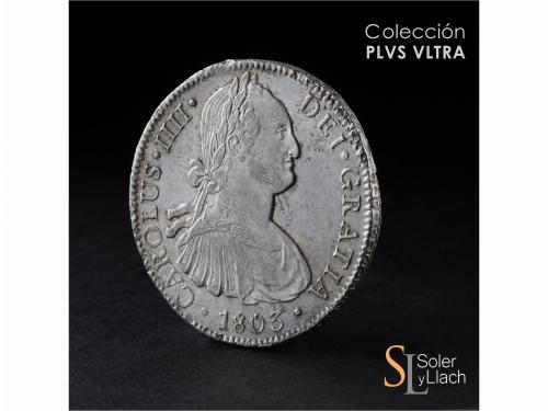 CARLOS IV. 8 Reales. 1803. MÉXICO. F.T. 26,85 grs. Leves gol