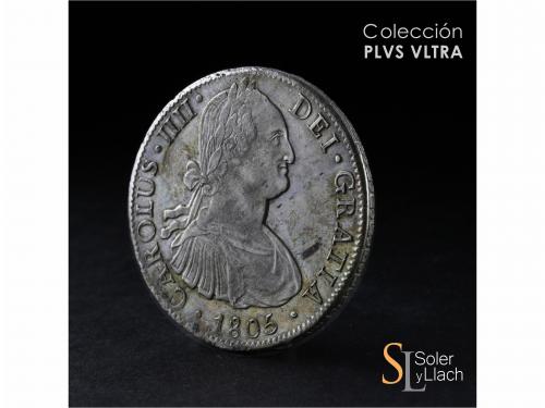 CARLOS IV. 8 Reales. 1805. MÉXICO. T.H. 27 grs. Ligera pátin