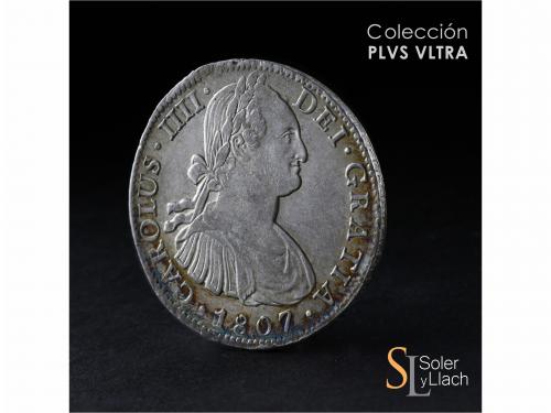 CARLOS IV. 8 Reales. 1807. MÉXICO. T.H. 27,06 grs. Pleno bri
