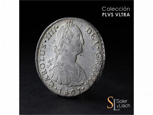 CARLOS IV. 8 Reales. 1801. LIMA. I.J. 26,59 grs. Leves golpe