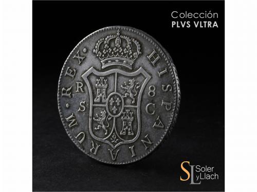 CARLOS IV. 8 Reales. 1791. SEVILLA. C. 26,7 grs. Ligera páti