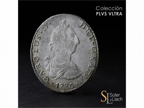 CARLOS IV. 8 Reales. 1790. POTOSÍ. P.R. 26,95 grs. Busto de 