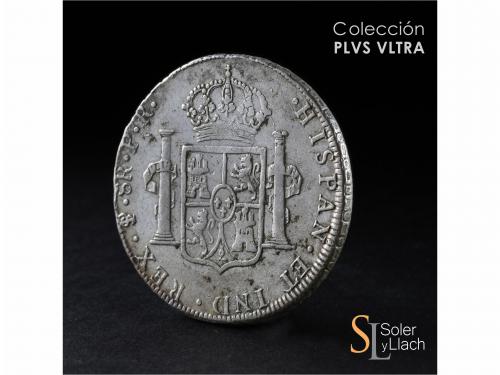CARLOS IV. 8 Reales. 1793. POTOSÍ. P.R. 26,86 grs. MBC. / Ve