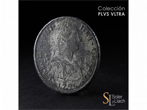 CARLOS IV. 8 Reales. 1795. POTOSÍ. P.P. 26,73 grs. Rayas en 