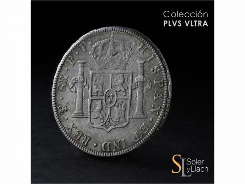 CARLOS IV. 8 Reales. 1798/8. POTOSÍ. P.P. 26,8 grs. Ligera p
