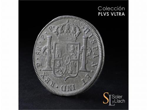 CARLOS IV. 8 Reales. 1800. POTOSÍ. P.P. 26,8 grs. Cuño levem