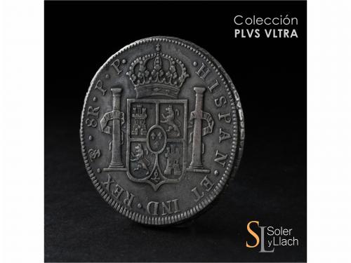 CARLOS IV. 8 Reales. 1801. POTOSÍ. P.P. 26,82 grs. Rayitas. 