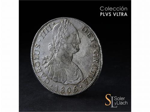 CARLOS IV. 8 Reales. 1805. POTOSÍ. P.J. 26,89 grs. Leves gol