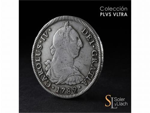 CARLOS IV. 8 Reales. 1789. SANTIAGO. D.A. 26,54 grs. Busto d