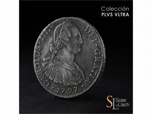 CARLOS IV. 8 Reales. 1797. SANTIAGO. D.A. 26,96 grs. Pequeña