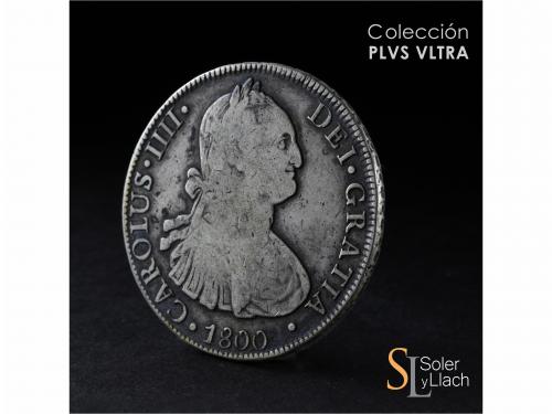 CARLOS IV. 8 Reales. 1800. SANTIAGO. A.J. 26,72 grs. Pátina 