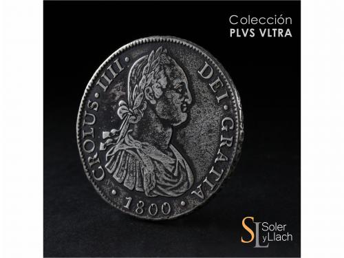 CARLOS IV. 8 Reales. 1800. SANTIAGO. A.J. 26,36 grs. Variant