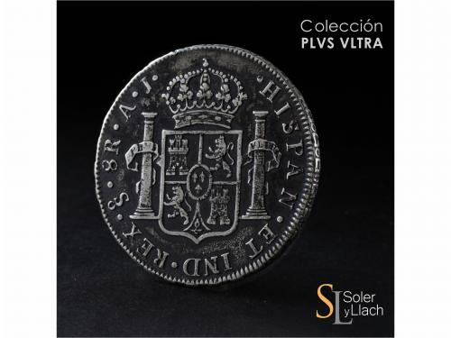 CARLOS IV. 8 Reales. 1800. SANTIAGO. A.J. 26,36 grs. Variant