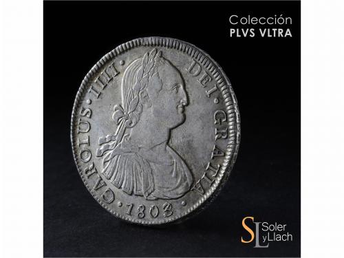 CARLOS IV. 8 Reales. 1803/2. SANTIAGO. F.J./J.J. 27,03 grs. 