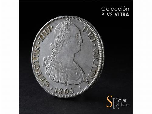CARLOS IV. 8 Reales. 1805. SANTIAGO. F.J. 27,47 grs. Pleno b