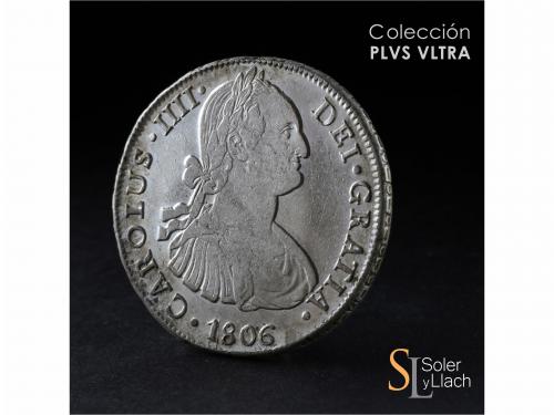 CARLOS IV. 8 Reales. 1806. SANTIAGO. F.J. 26,89 grs. Restos 