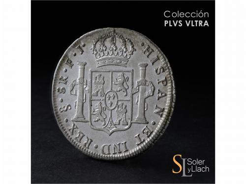 CARLOS IV. 8 Reales. 1806. SANTIAGO. F.J. 26,89 grs. Restos 