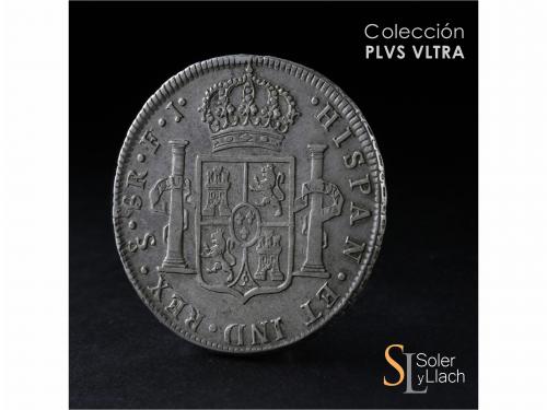 CARLOS IV. 8 Reales. 1807. SANTIAGO. F.J. 26,8 grs. Restos d