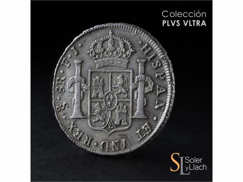 CARLOS IV. 8 Reales. 1808. SANTIAGO. F.J. 27,02 grs. Variant