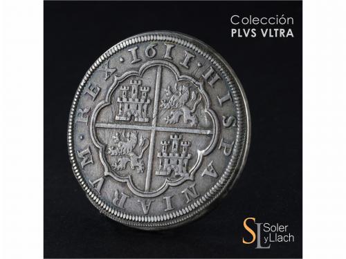 FELIPE III. 8 Reales. 1611/09. SEGOVIA. C. 27,11 grs. Pátina