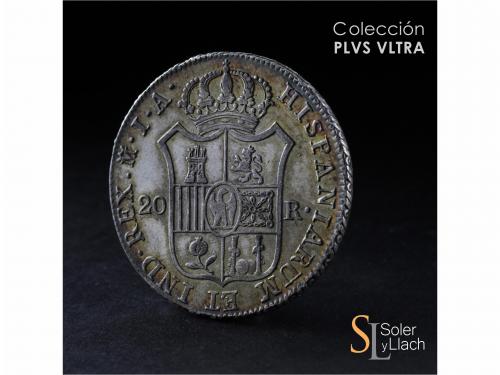 JOSÉ NAPOLEÓN. 20 Reales. 1810. MADRID. I.A. 26,95 grs. Águi