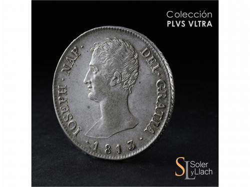 JOSÉ NAPOLEÓN. 20 Reales. 1813. MADRID. R.N. 26,81 grs. Rest