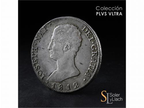 JOSÉ NAPOLEÓN. 20 Reales. 1812. SEVILLA. L.A. 26,91 grs. Lig