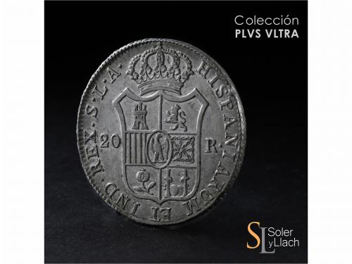 JOSÉ NAPOLEÓN. 20 Reales. 1812. SEVILLA. L.A. 26,91 grs. Lig