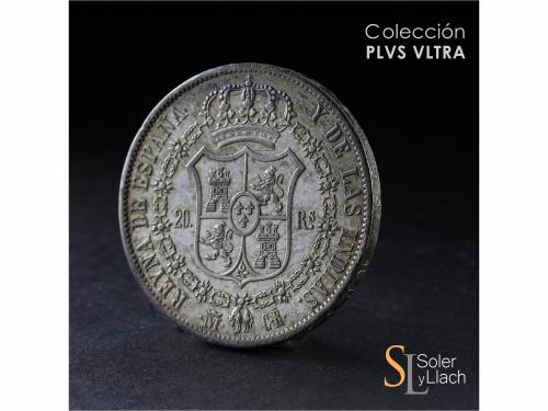 ISABEL II. 20 Reales. 1836. MADRID. C.R. 26,8 grs. Bonita pá