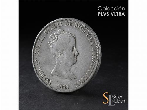 ISABEL II. 20 Reales. 1839. MADRID. C.L. 26,94 grs. Pequeños