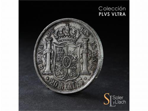 ISABEL II. 20 Reales. 1850. MADRID. 25,98 grs. Pátina irregu