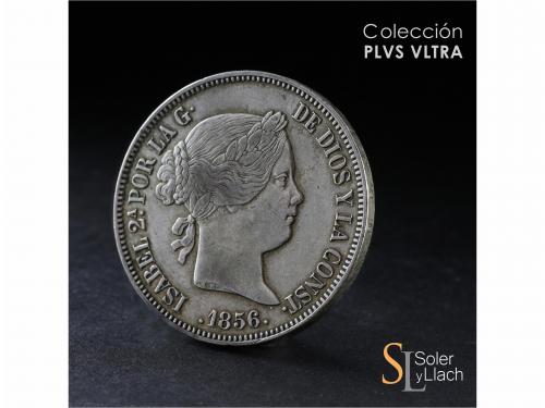 ISABEL II. 20 Reales. 1856. MADRID. 25,79 grs. MBC+. / Choic