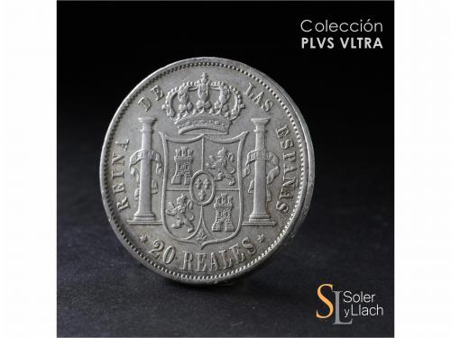 ISABEL II. 20 Reales. 1857. MADRID. 26,07 grs. Leves golpeci