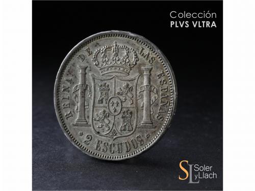 ISABEL II. 2 Escudos. 1868. MADRID. (*18-68). 26,04 grs. Peq