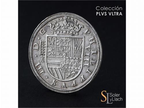 FELIPE III. 8 Reales. 1618. SEGOVIA. A cruz encima. 26,28 gr