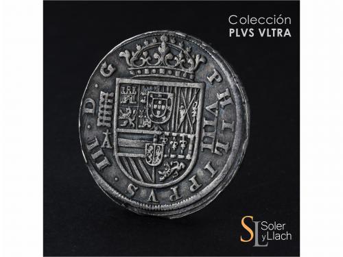 FELIPE III. 8 Reales. 1620. SEGOVIA. A cruz encima. Anv.: 3 