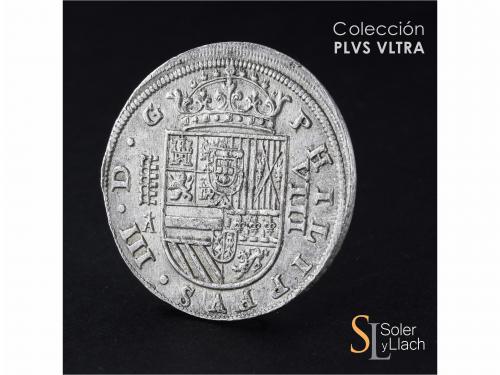 FELIPE III. 8 Reales. 1620. SEGOVIA. A cruz encima. Anv.: 5 