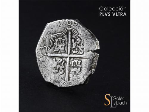 FELIPE III. 8 Reales. 1600. SEVILLA. B. Anv.: S / B - Escudo